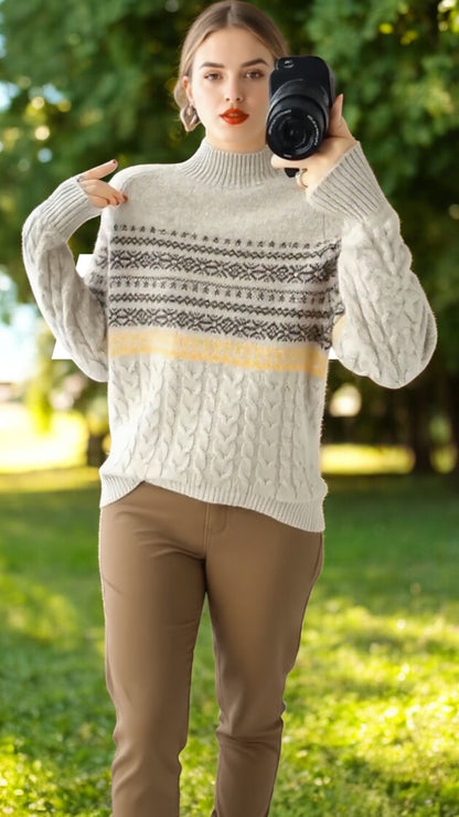 Retro Basic Wiool Sweater