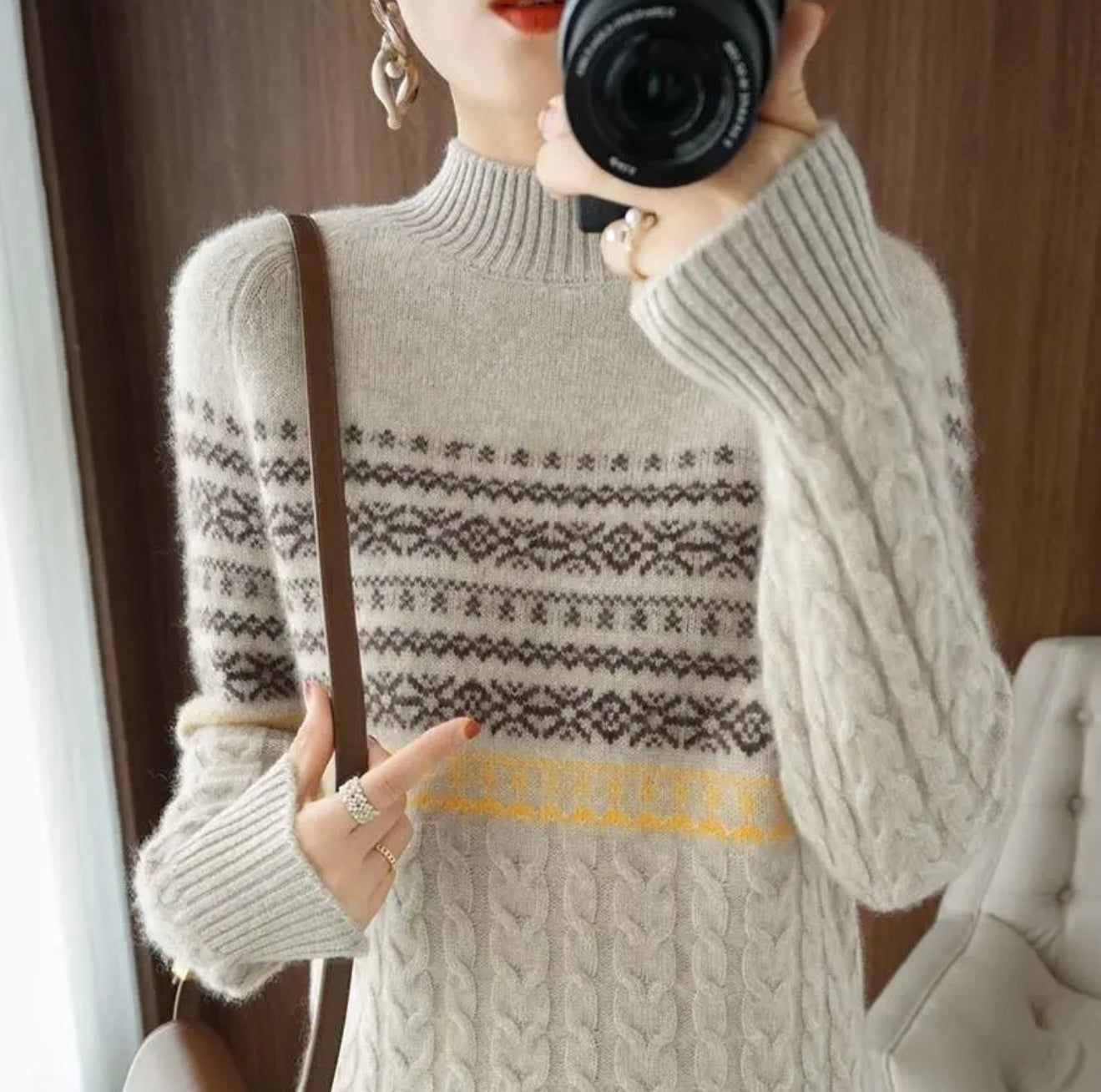 Retro Basic Wiool Sweater