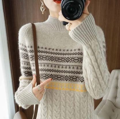 Retro Basic Wiool Sweater