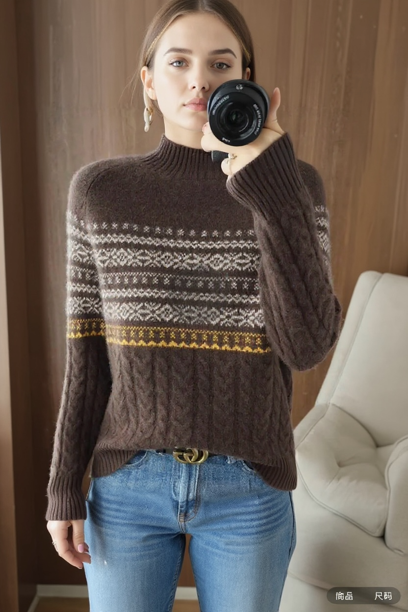 Retro Basic Wiool Sweater