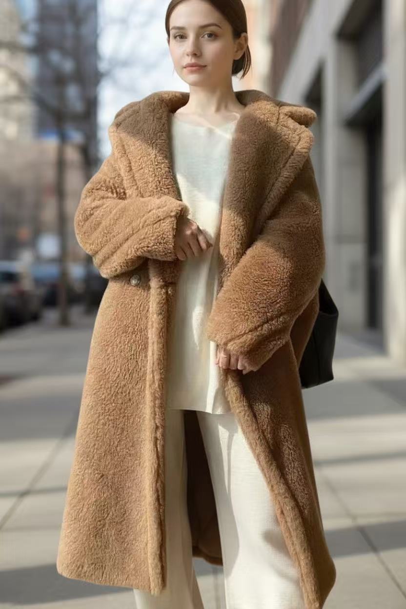 Sherpa Fleece Long Coat