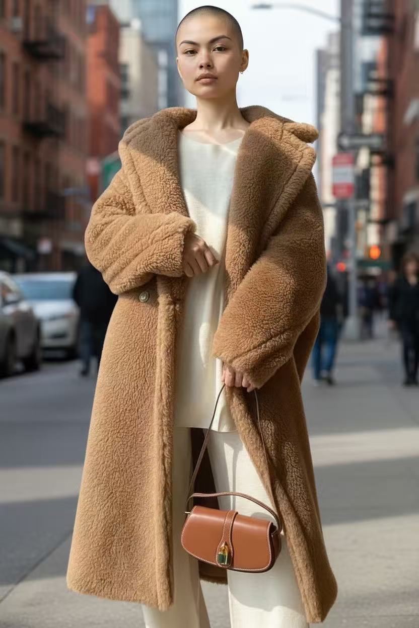 Sherpa Fleece Long Coat