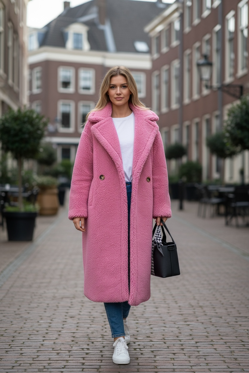 Teddy Wool Long Coat