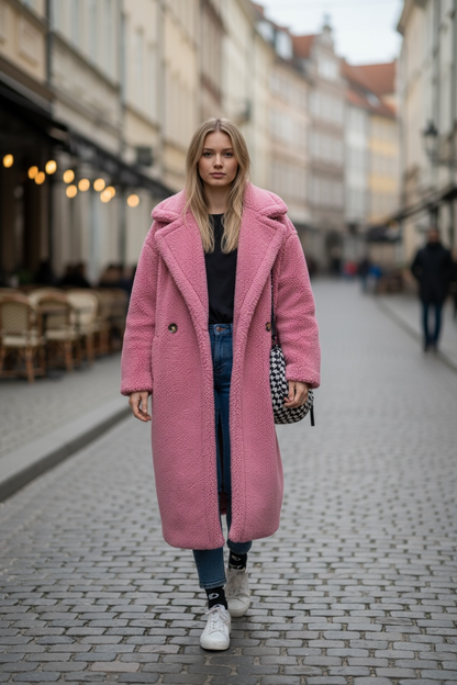 Teddy Wool Long Coat