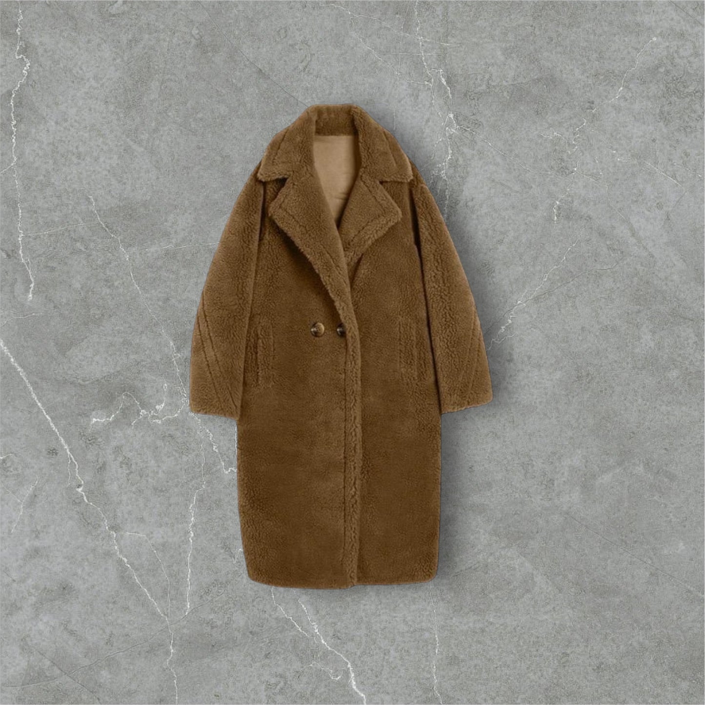 Teddy Wool Long Coat