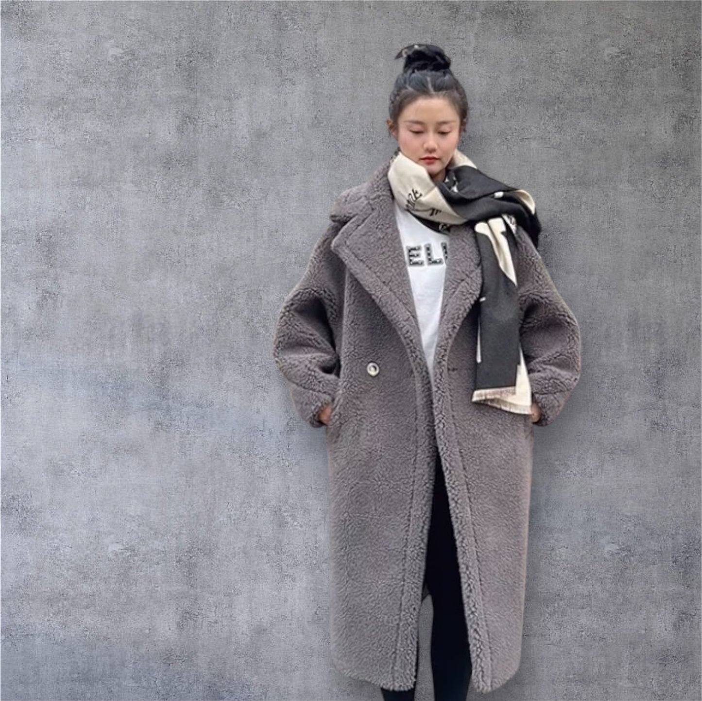 Teddy Wool Long Coat