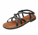 Women's Cross Strap Flat Sandals