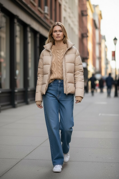 Cable Knitted Sweater for Women