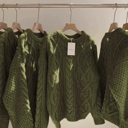 Cable Knitted Sweater for Women