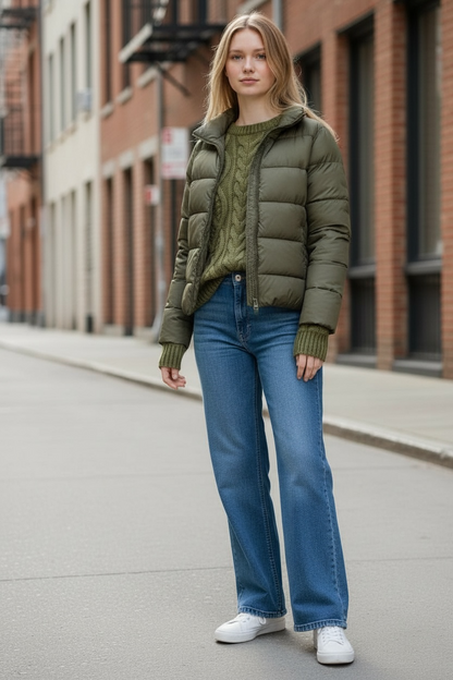 Cable Knitted Sweater for Women