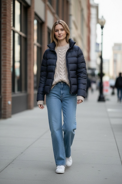 Cable Knitted Sweater for Women