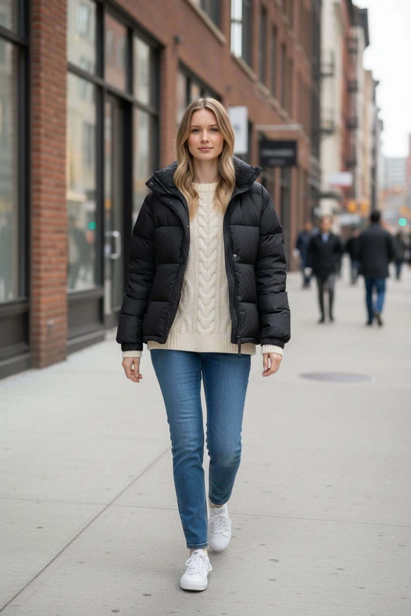 Cable Knitted Sweater for Women