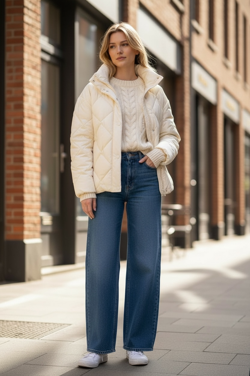 Cable Knitted Sweater for Women