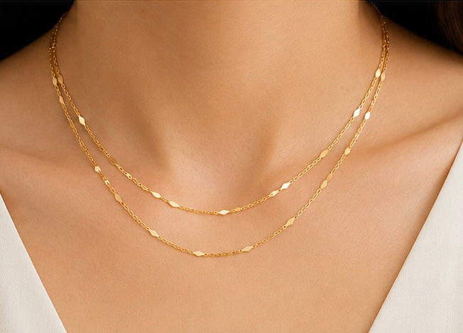 Delicate Gold-Plated Layering Necklace by Joyjocey - view 2 of 5