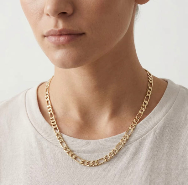 Gold-Plated Figaro Chain Necklace by Joyjocey - view 1 of 2
