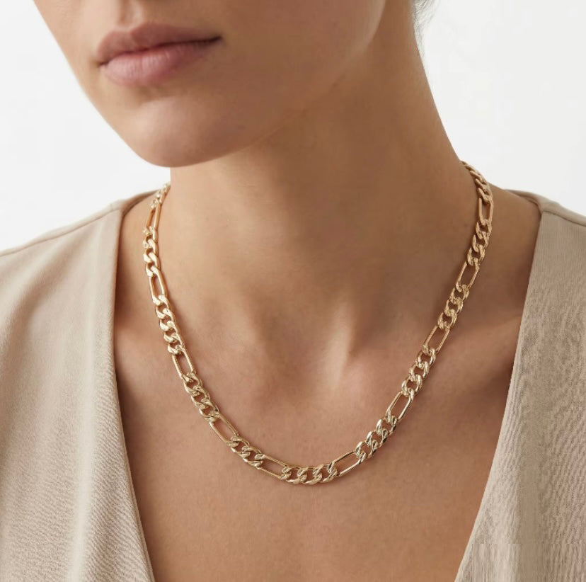 Gold-Plated Figaro Chain Necklace by Joyjocey - view 2 of 2