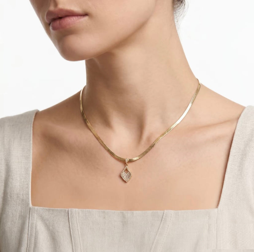 Gold-Plated Necklace with Crystal Pendant by Joyjocey - view 1 of 2