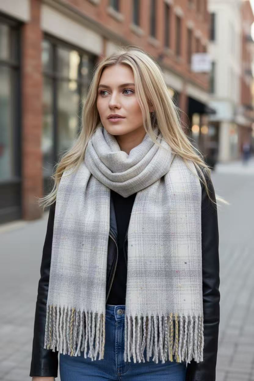 Long Plait Scarf for Women – Light-Color Collection by Joyjocey - view 3 of 3