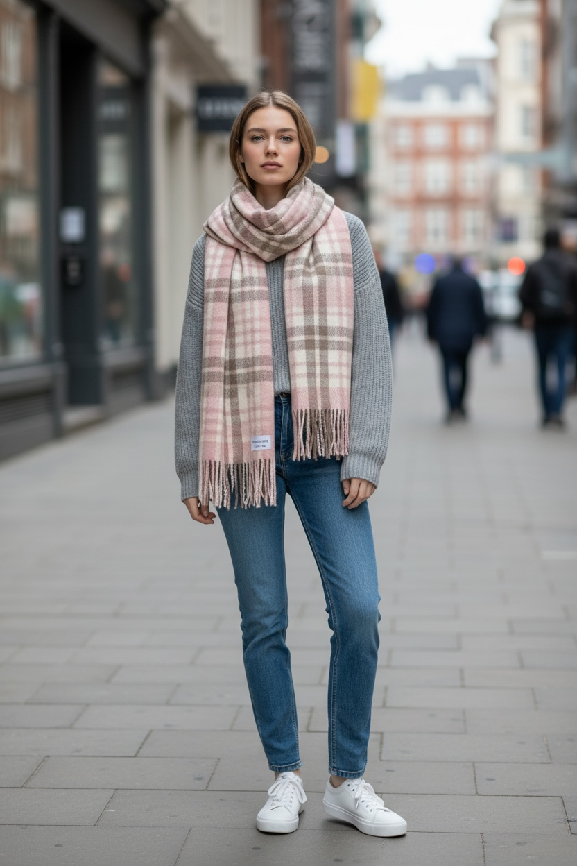 Long Plait Scarf for Women – Pinky Collection by Joyjocey - view 6 of 12
