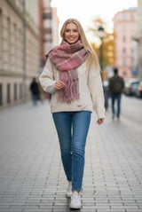 Long Plait Scarf for Women – Pinky Collection by Joyjocey - view 8 of 12