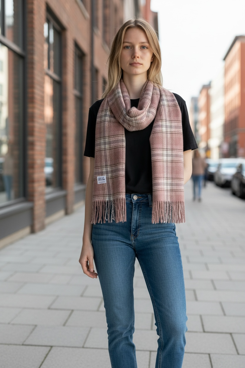 Long Plait Scarf for Women – Pinky Collection by Joyjocey - view 10 of 12
