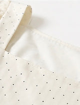 Polka Dot Ruffle Sleeve Wrap Blouse by Joyjocey - view 4 of 8