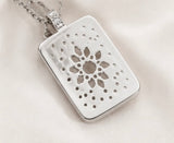 Sparkling Crystal Rectangle Pendant Necklace by Joyjocey - view 4 of 6