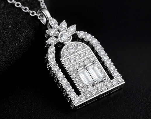 Stainless Steel & Zircon Pendant Necklace by Joyjocey - view 7 of 7