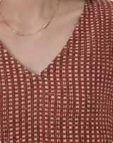 Vintage Gingham Sleeveless V-Neck Dress by Joyjocey - view 3 of 7