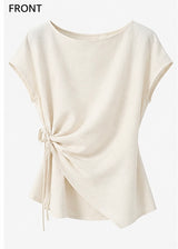 Women's Asymmetrical Side Tie Blouse by Joyjocey - view 1 of 7
