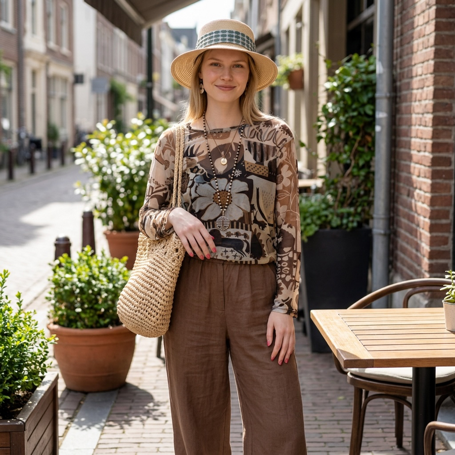 Women's Floral Sun Protection Blouse by Joyjocey - view 7 of 8