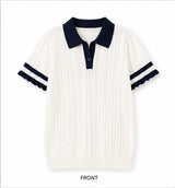 Women's Knit Polo Sweater Top by Joyjocey - view 3 of 5