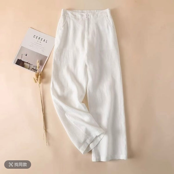 Women's Linen Blend Wide-Leg Pants by Joyjocey - view 1 of 4