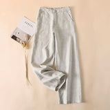 Women's Linen Blend Wide-Leg Pants by Joyjocey - view 2 of 4
