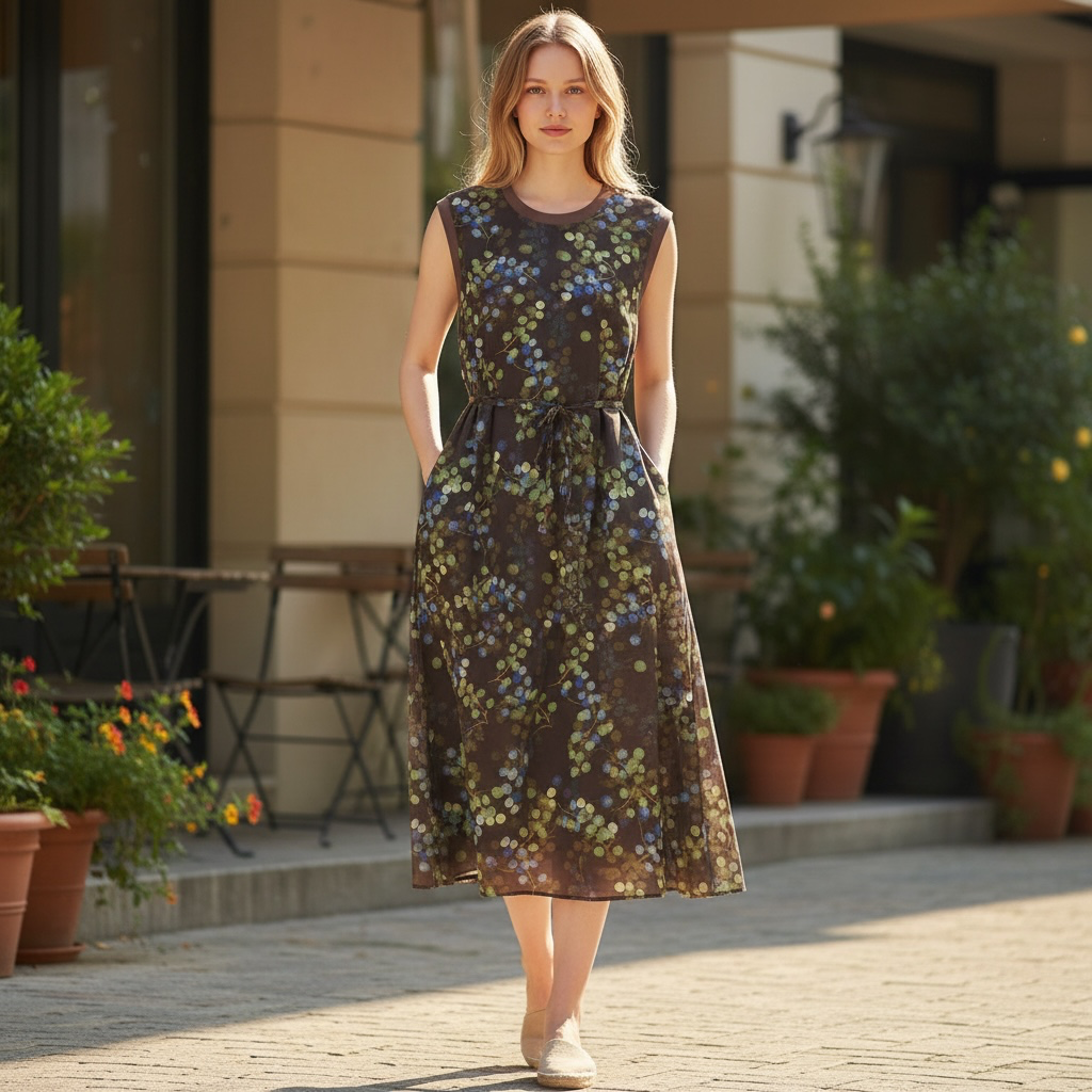 Women's Sleeveless Floral Midi Dress by Joyjocey - view 1 of 7