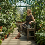 Women's Sleeveless Floral Midi Dress by Joyjocey - view 4 of 7
