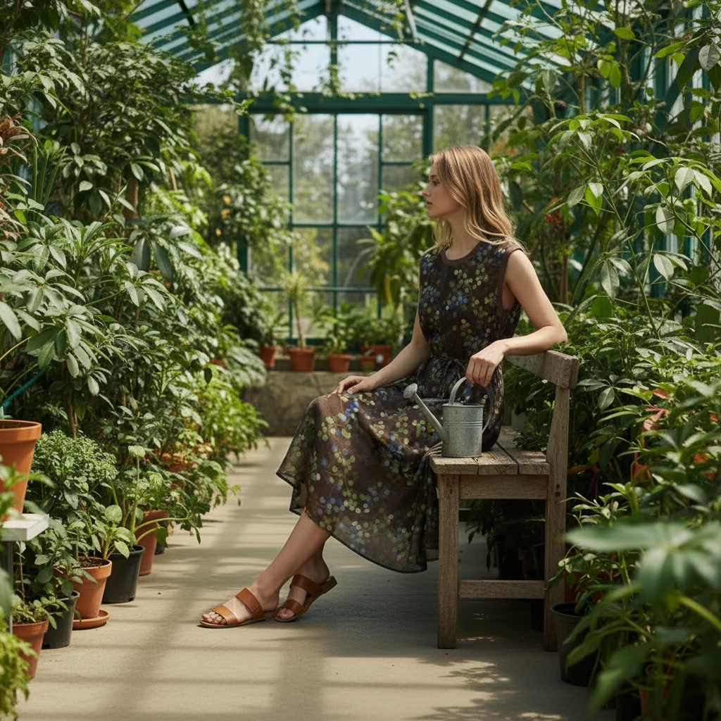 Women's Sleeveless Floral Midi Dress by Joyjocey - view 4 of 7