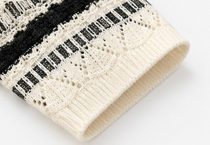 Women's Striped Knit Sweater Top by Joyjocey - view 4 of 6